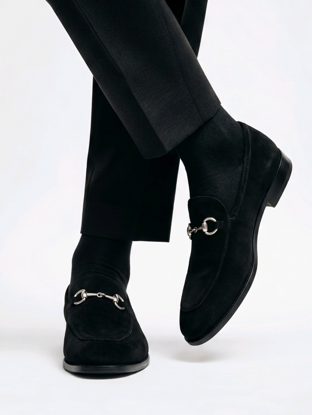 Giuseppe Zanotti Sorrento Black Suede Men's Loafers IT 43 US 10